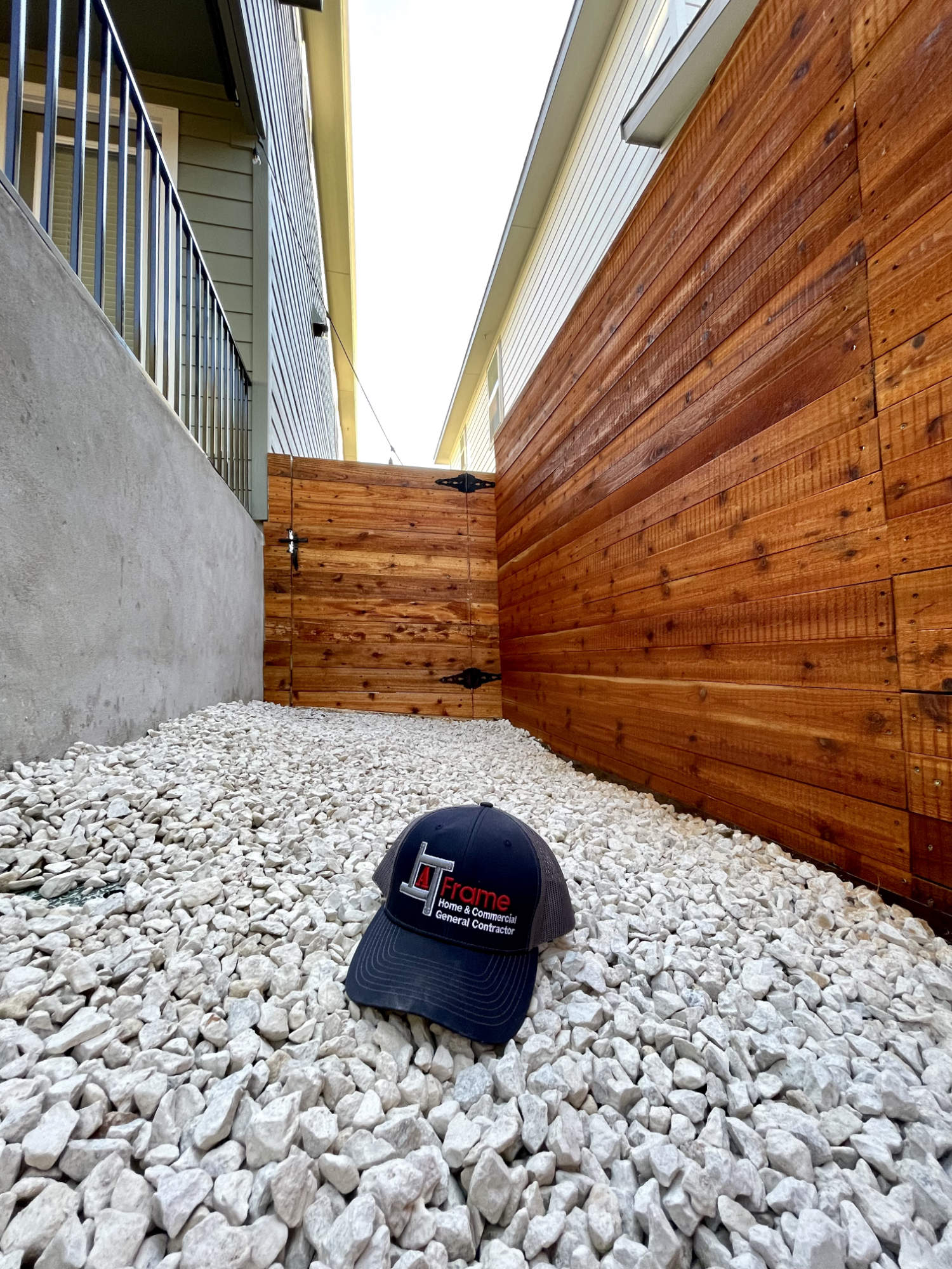 A Frame fence project in Austin