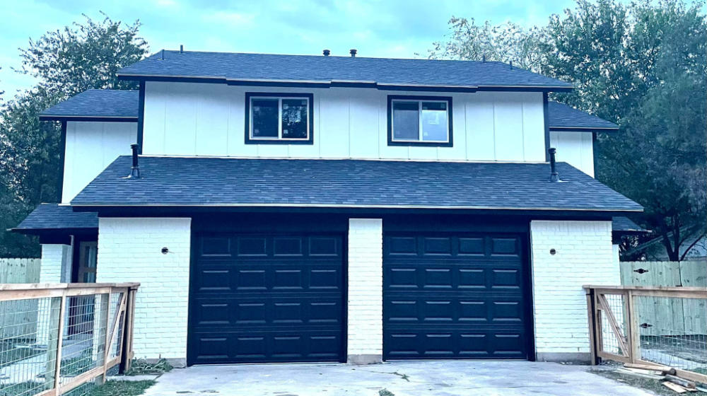 Completed roof replacement on an Austin home