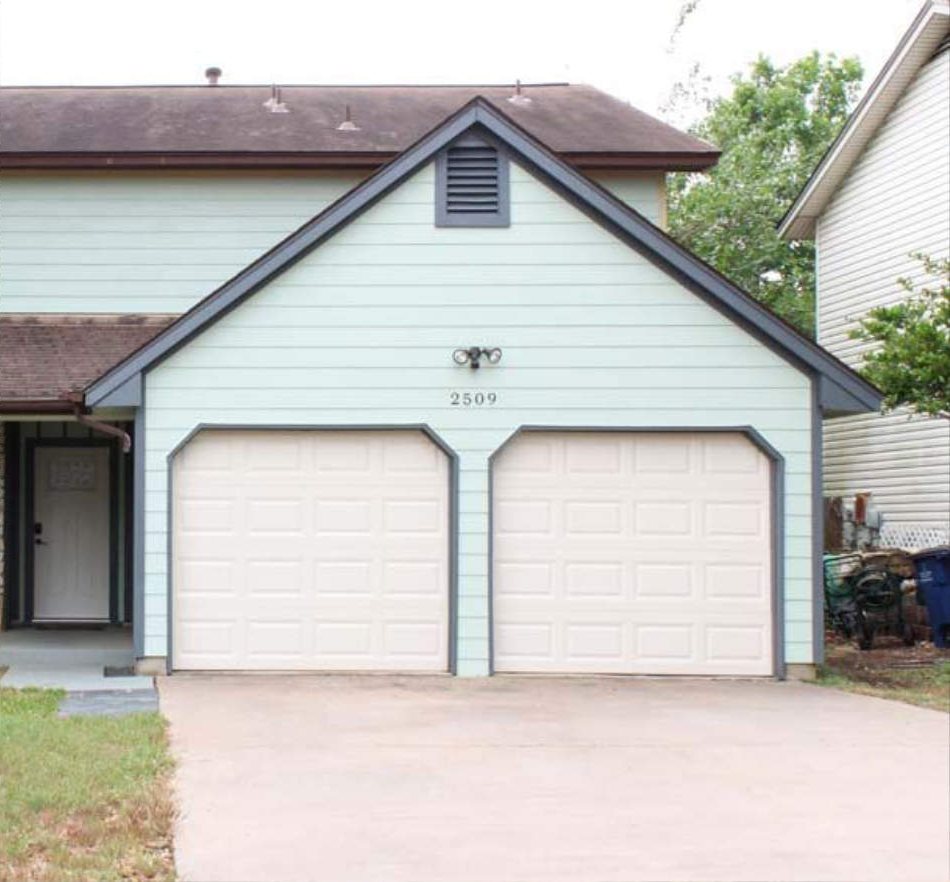 After, completed A Frame exterior